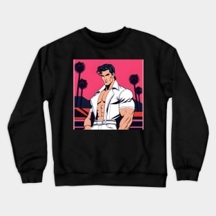 JOCK STUD 80s Nagel Style Crewneck Sweatshirt